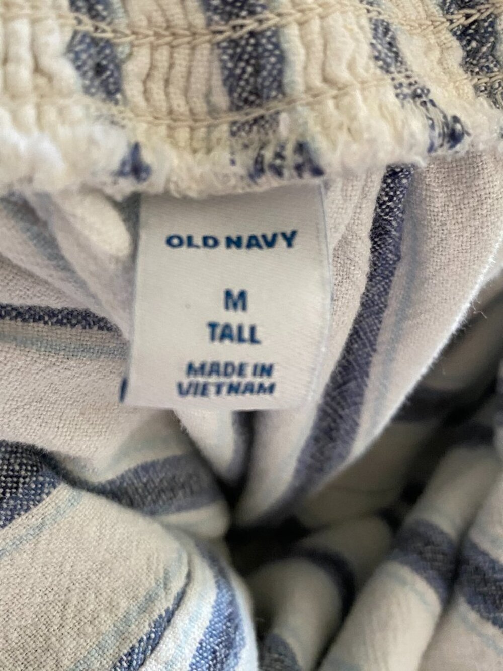 Old Navy White and Blue Striped Jumpsuit - Picture 5 of 5